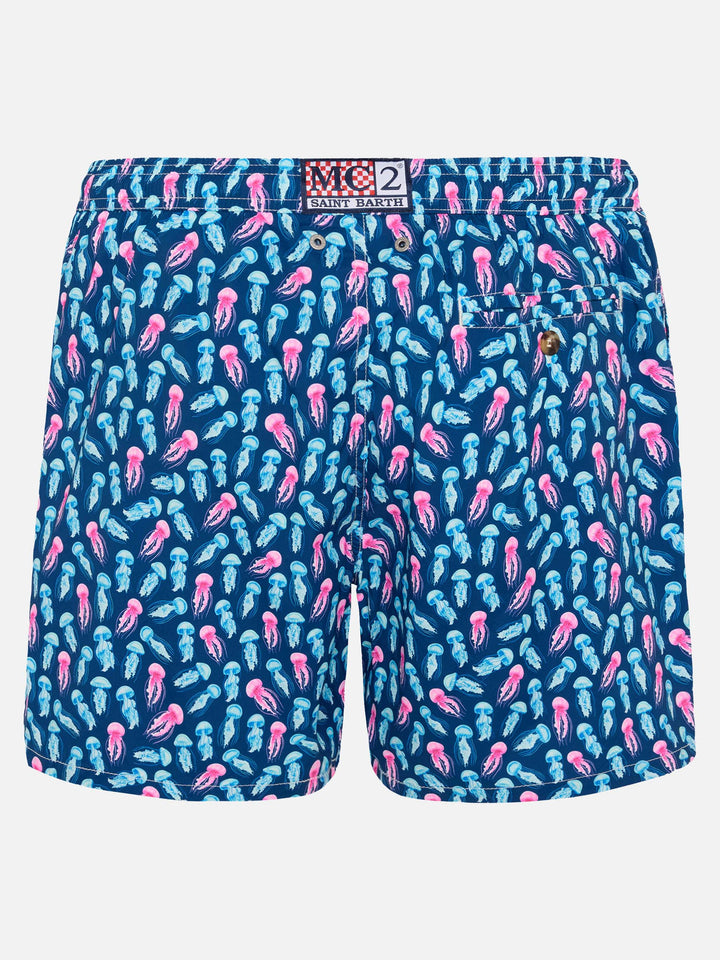 Comfort Light swim shorts with jellyfish print