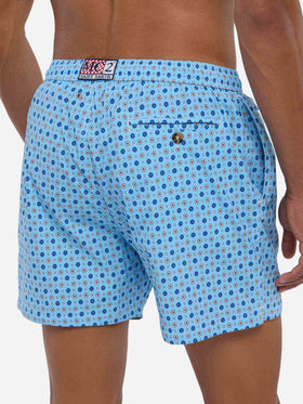 Costume mare Comfort Light con stampa micro cravatta