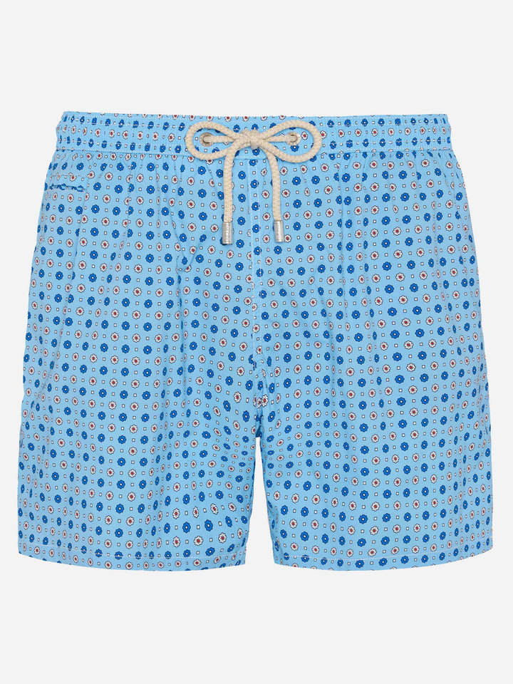 Costume mare Comfort Light con stampa micro cravatta