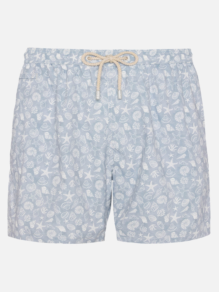 Costume mare Comfort Light con stampa conchiglie
