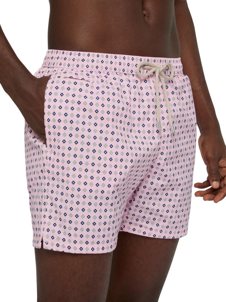 Comfort Light swim shorts with tie print