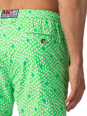 Comfort Light swim shorts with palm print - MC2 Saint Barth