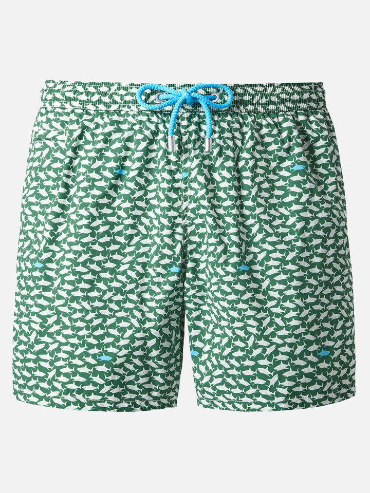 Costume mare Comfort Light con stampa squali