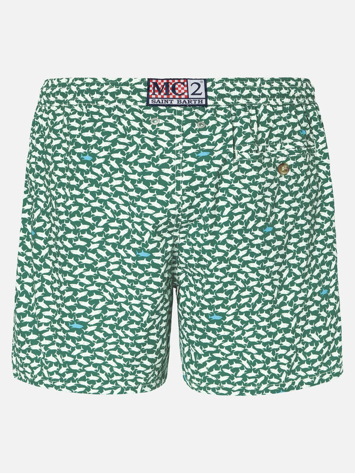 Costume mare Comfort Light con stampa squali