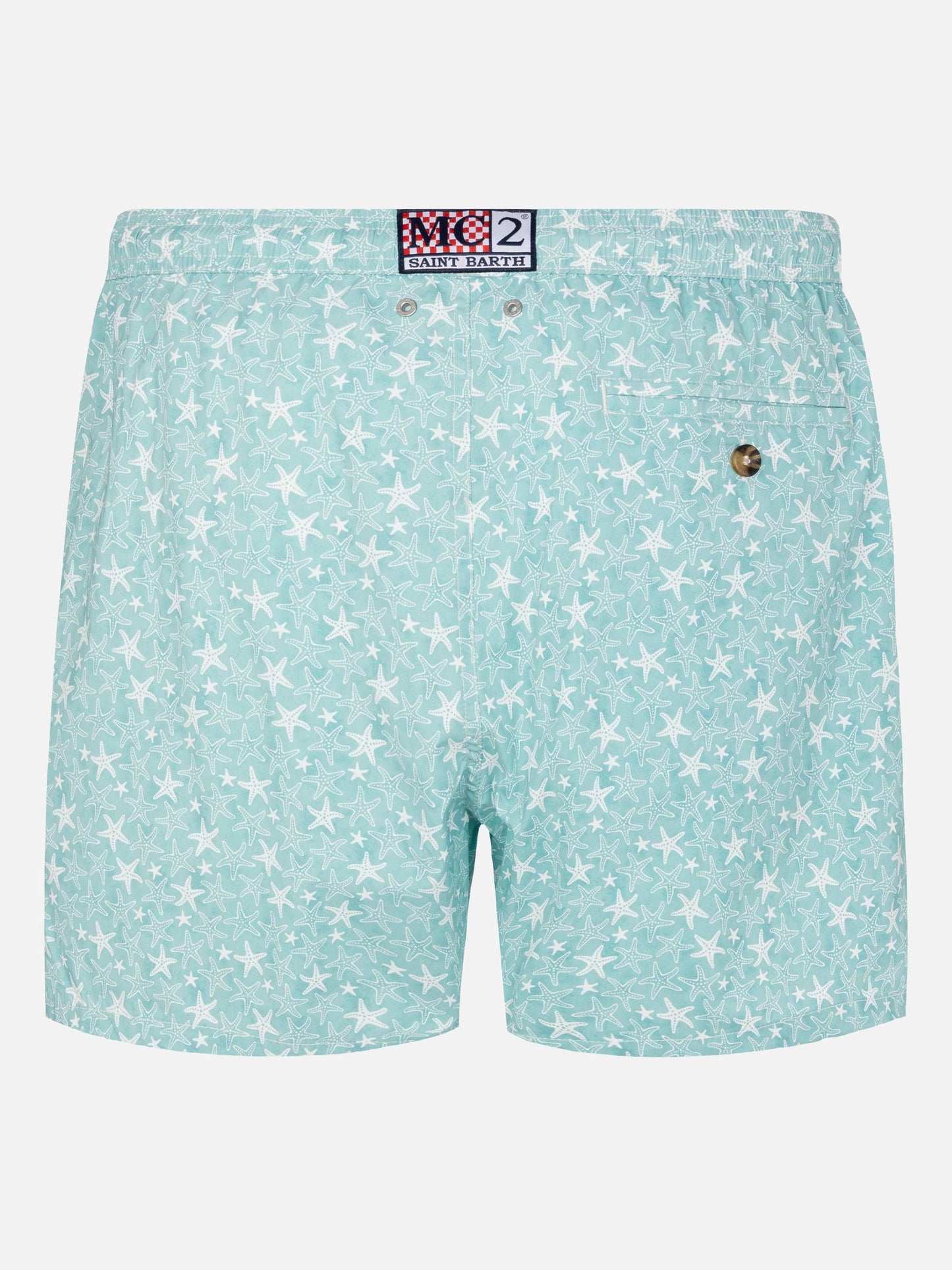 Costume mare Comfort Light con stampa conchiglie tropicali