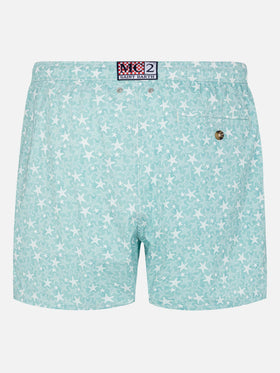 Costume mare Comfort Light con stampa conchiglie tropicali