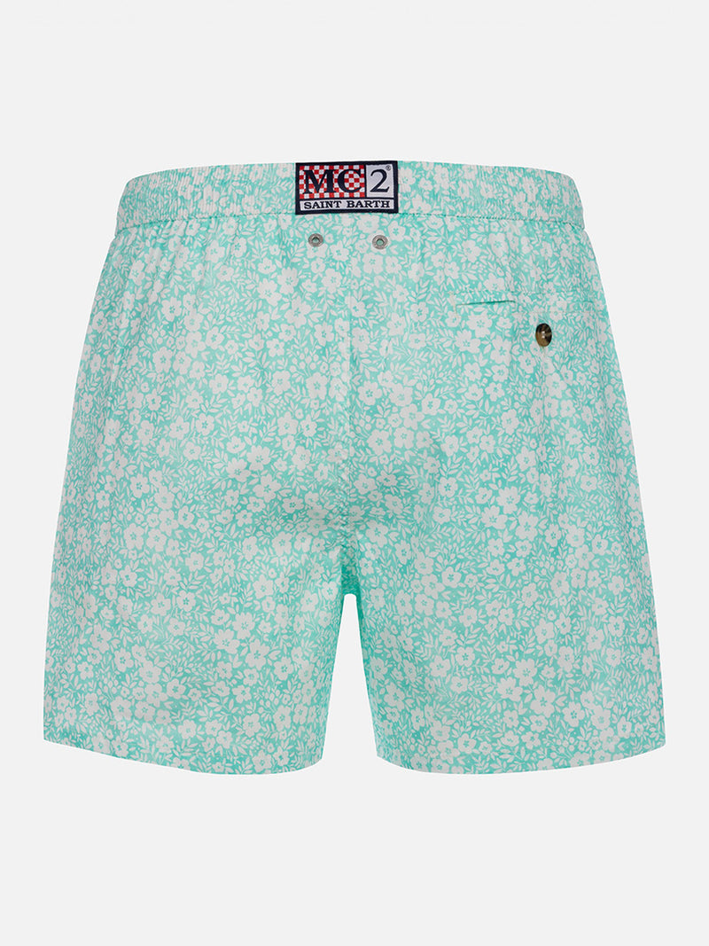 Man Comfort Light swim shorts with flower print