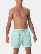 Man Comfort Light swim shorts with flower print