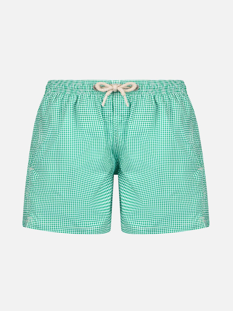 Boy Comfort Light Badeshorts mit Gingham-Print