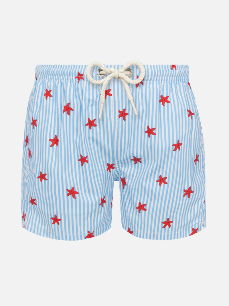 Comfort Light swim shorts with starfish print