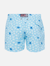 Comfort Light swim shorts with turtle print