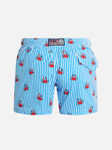 Boy Comfort Light swim shorts with crabs print