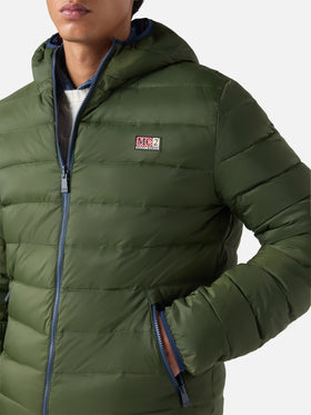 Double face down jacket Courchevel in  m ilitary green