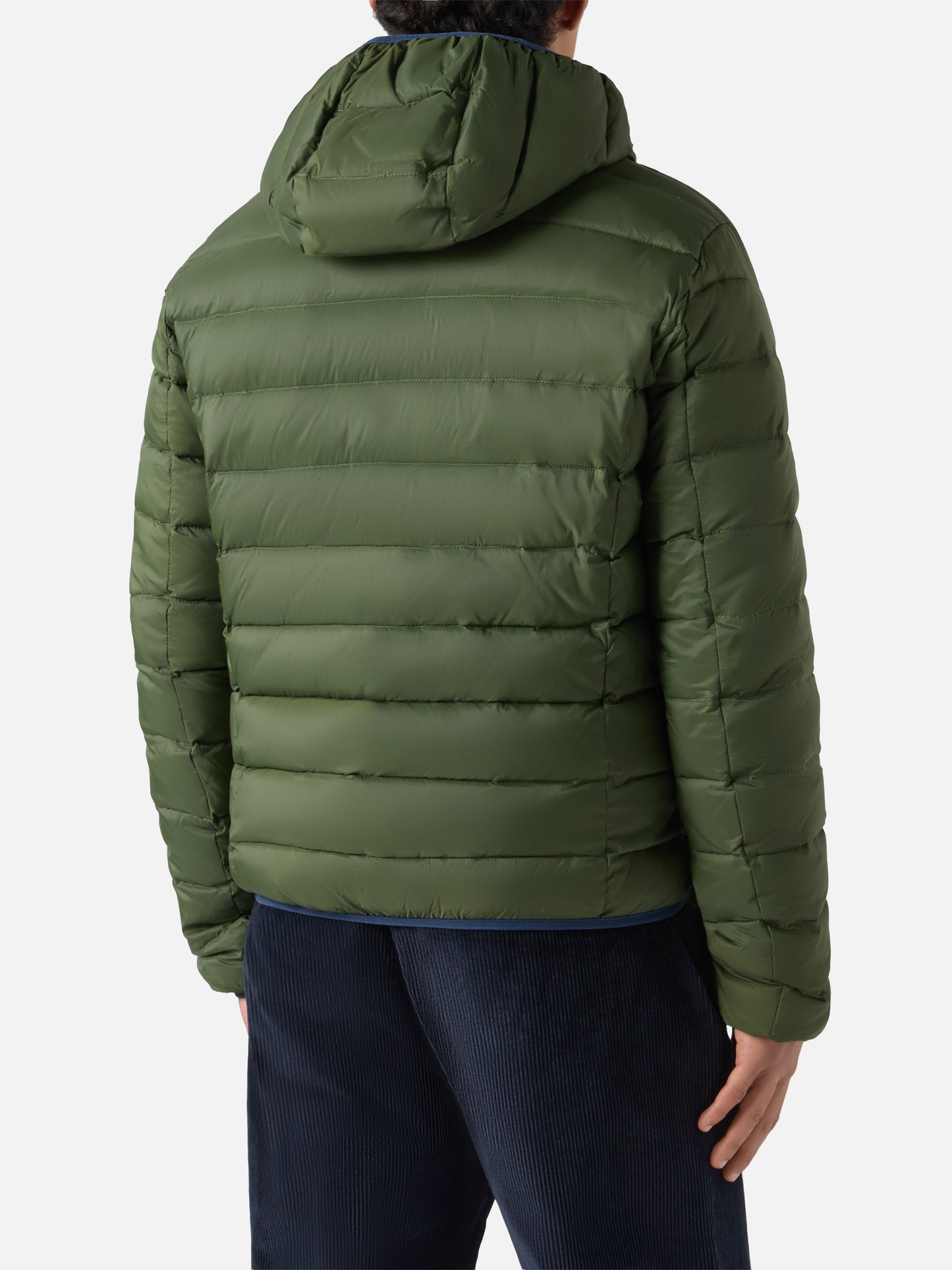 Double face down jacket Courchevel in  m ilitary green