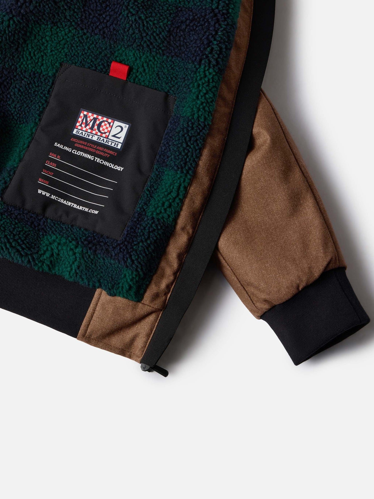 Wollige braune Bomberjacke Country mit Teddyfutter