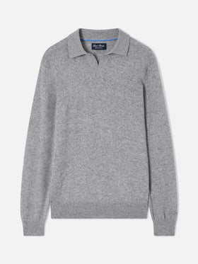 Grey Covent cashmere polo
