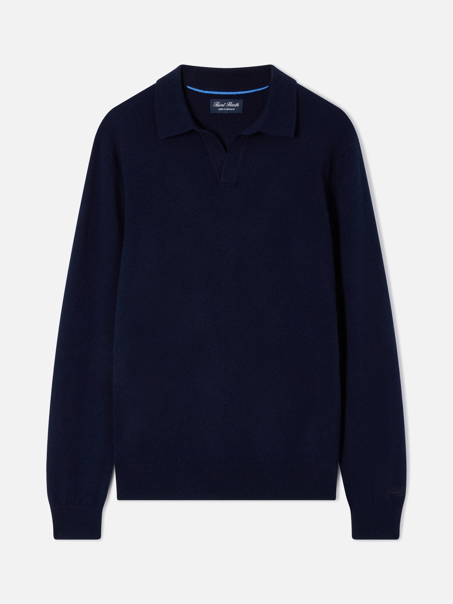 Polo Covent aus navyblauem blue Kaschmir 