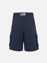 Pantaloncini cargo da uomo blu navy Cargy