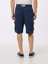 Pantaloncini cargo da uomo blu navy Cargy