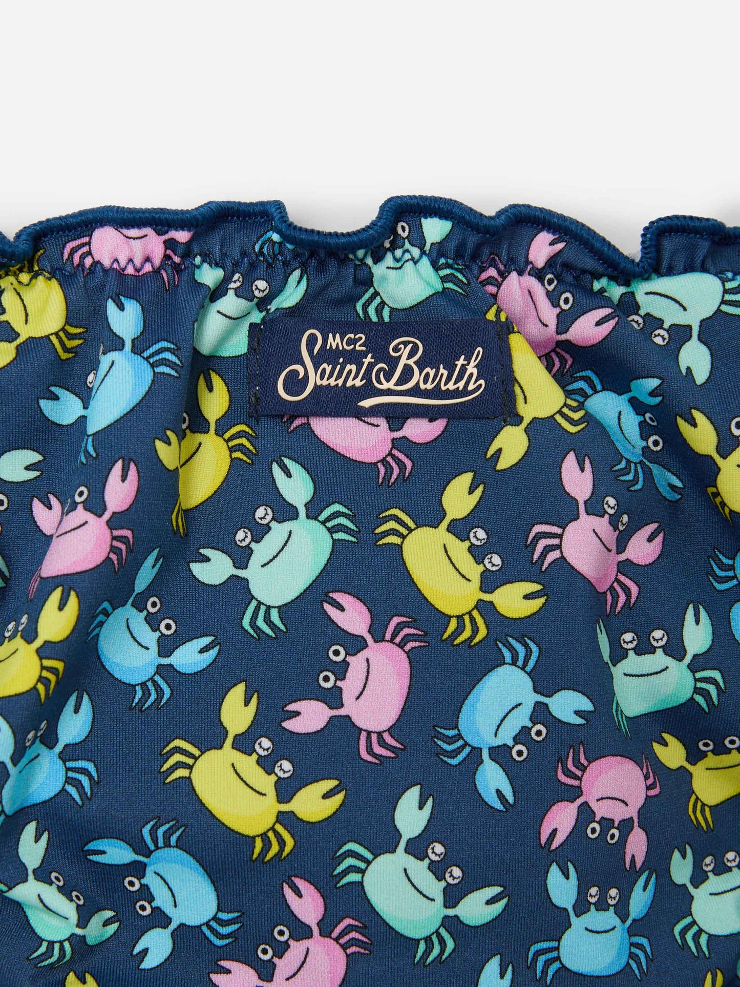 Cris classic triangle bikini with crab print