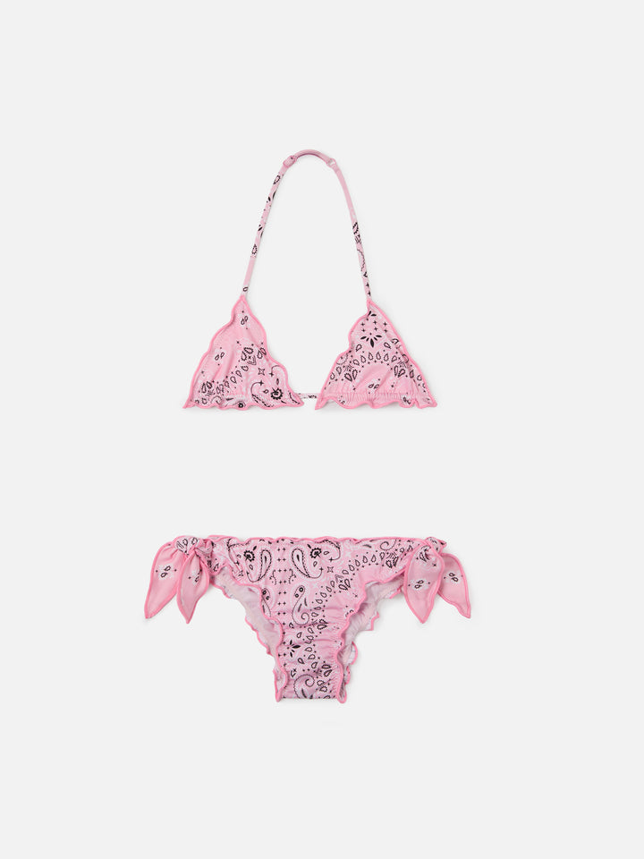 Cris stretch bikini with bandana print