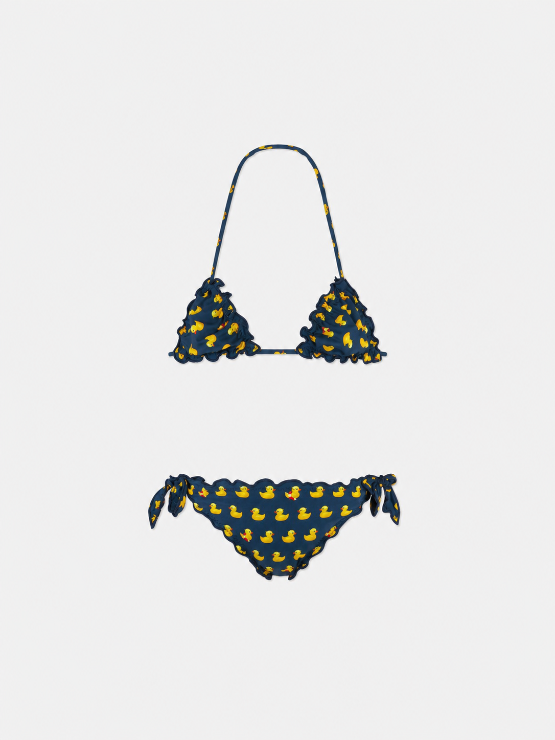 Bikini de triángulo para niña con estampado 