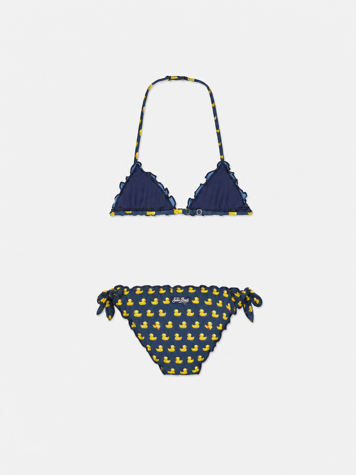 Bikini de triángulo para niña con estampado 