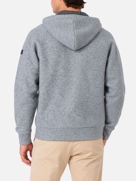 Sweat-shirt Carrel en tissu technique gris chiné uni 