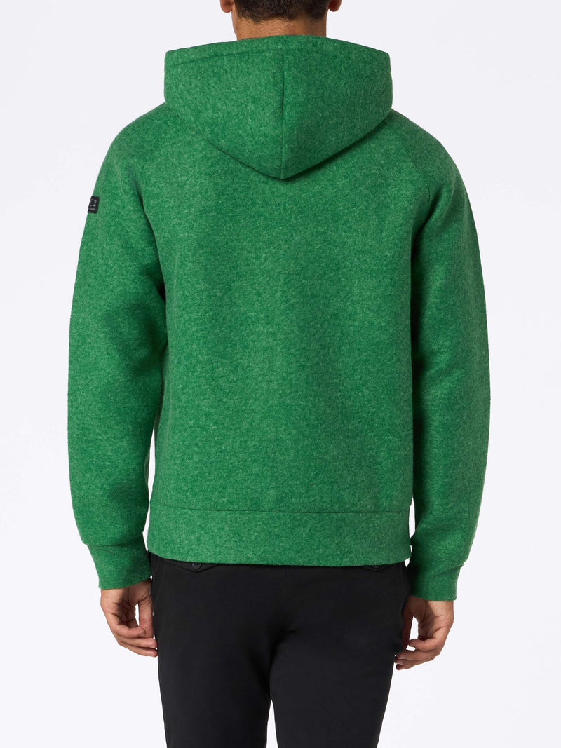 Man green technic fabric sweatshirt Carrel