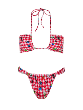 Damen Bikini-Set Dahelle mit Gingham und ausgefallenem Print | BEEPY BELLA SPECIAL EDITION