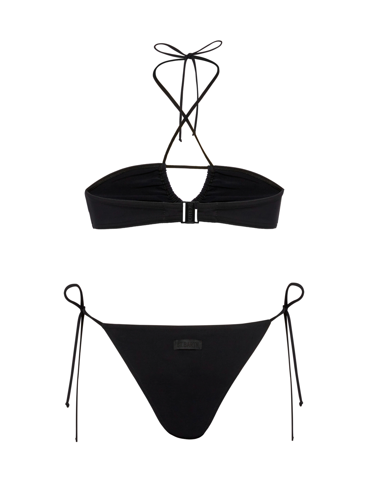 Dahlia Marielle black bikini with bandeau top and classic briefs - MC2 Saint Barth
