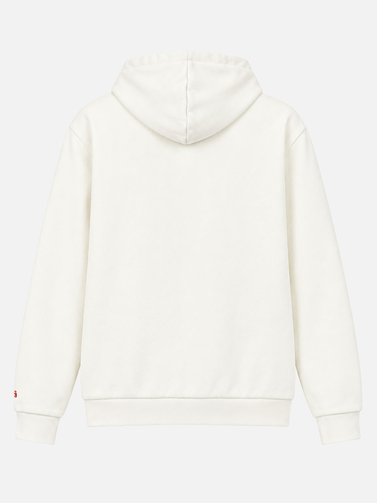 Danny white sweatshirt with patch and embroidery