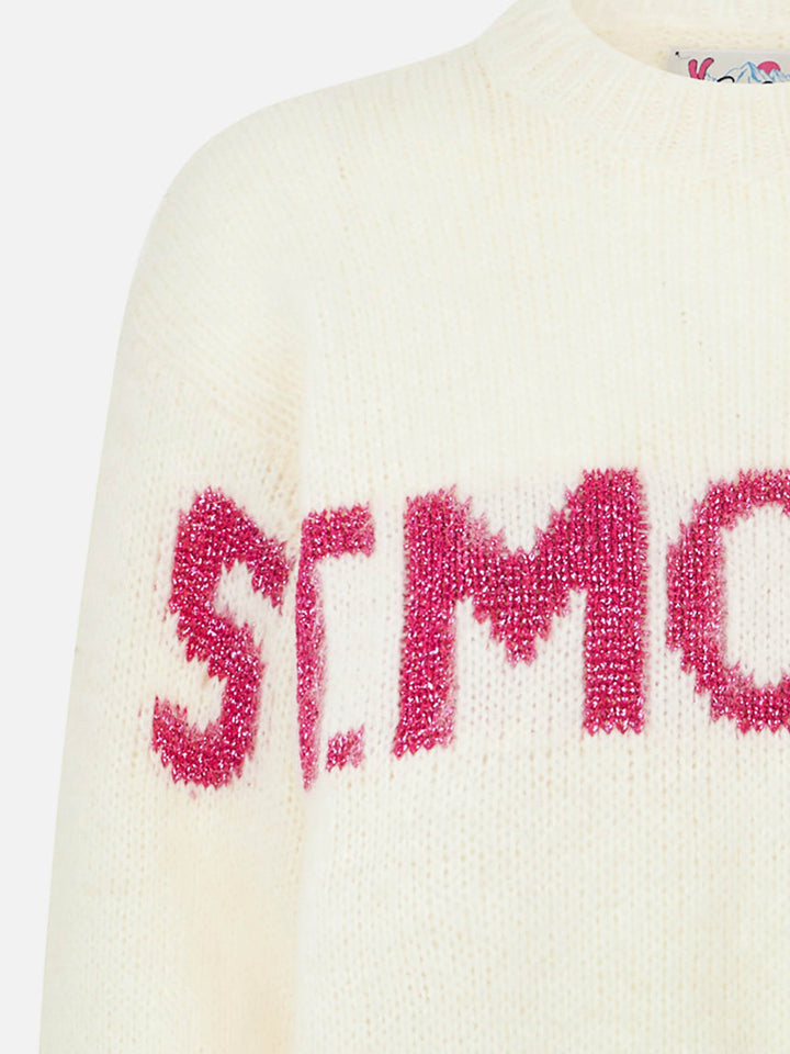 Maglia boxy Danya Jr con jacquard St. Moritz in lurex