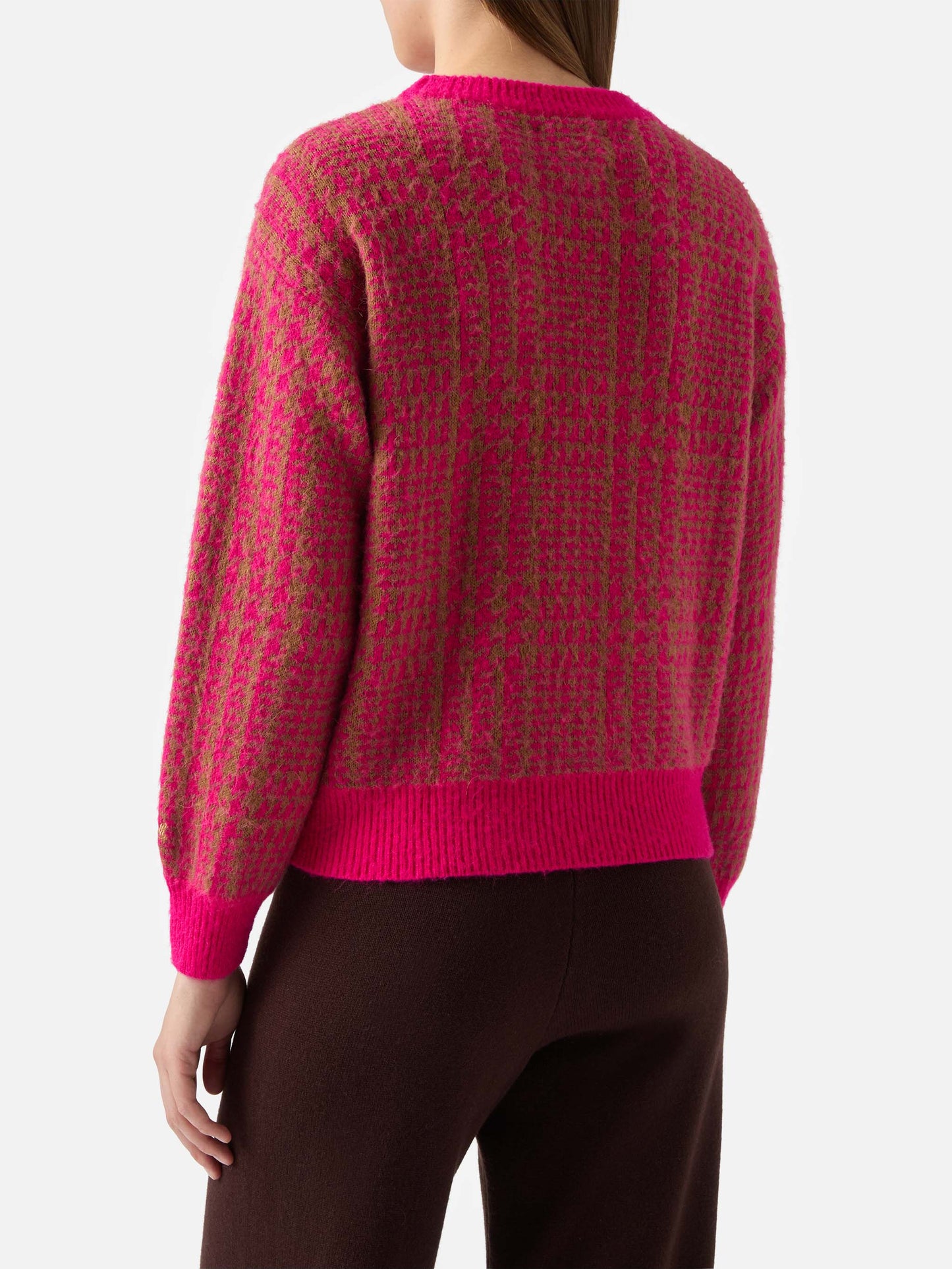 Woman brushed crewneck with Princess of Galles