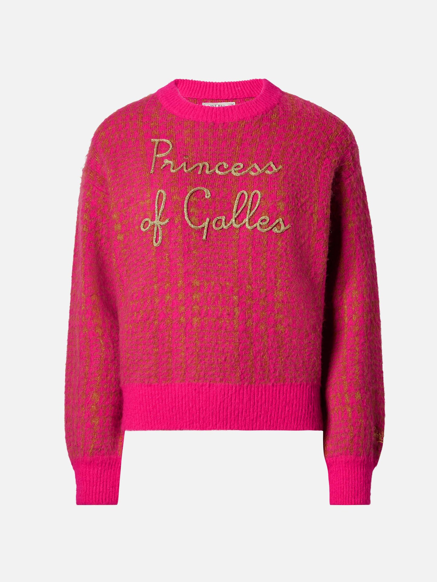 Woman brushed crewneck with Princess of Galles