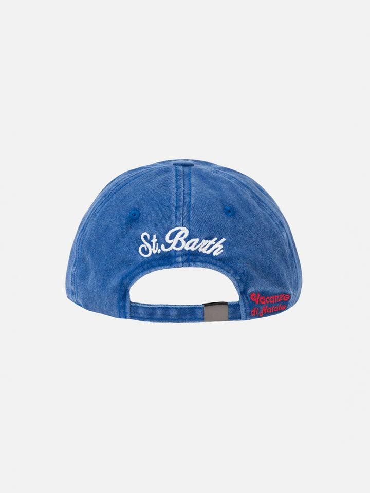 Baseballkappe aus Denim „Davis“ mit „Non sono bello...“-Stickerei | VACANZE DI NATALE SONDERAUSGABE