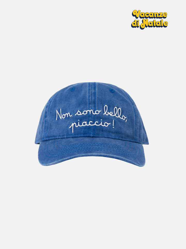 Denim ball cap Davis with Non sono bello...embroidery | VACANZE DI NATALE SPECIAL EDITION