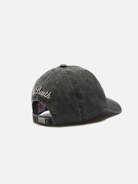 Casquette baseball en denim Davis noir avec broderie Business glass 