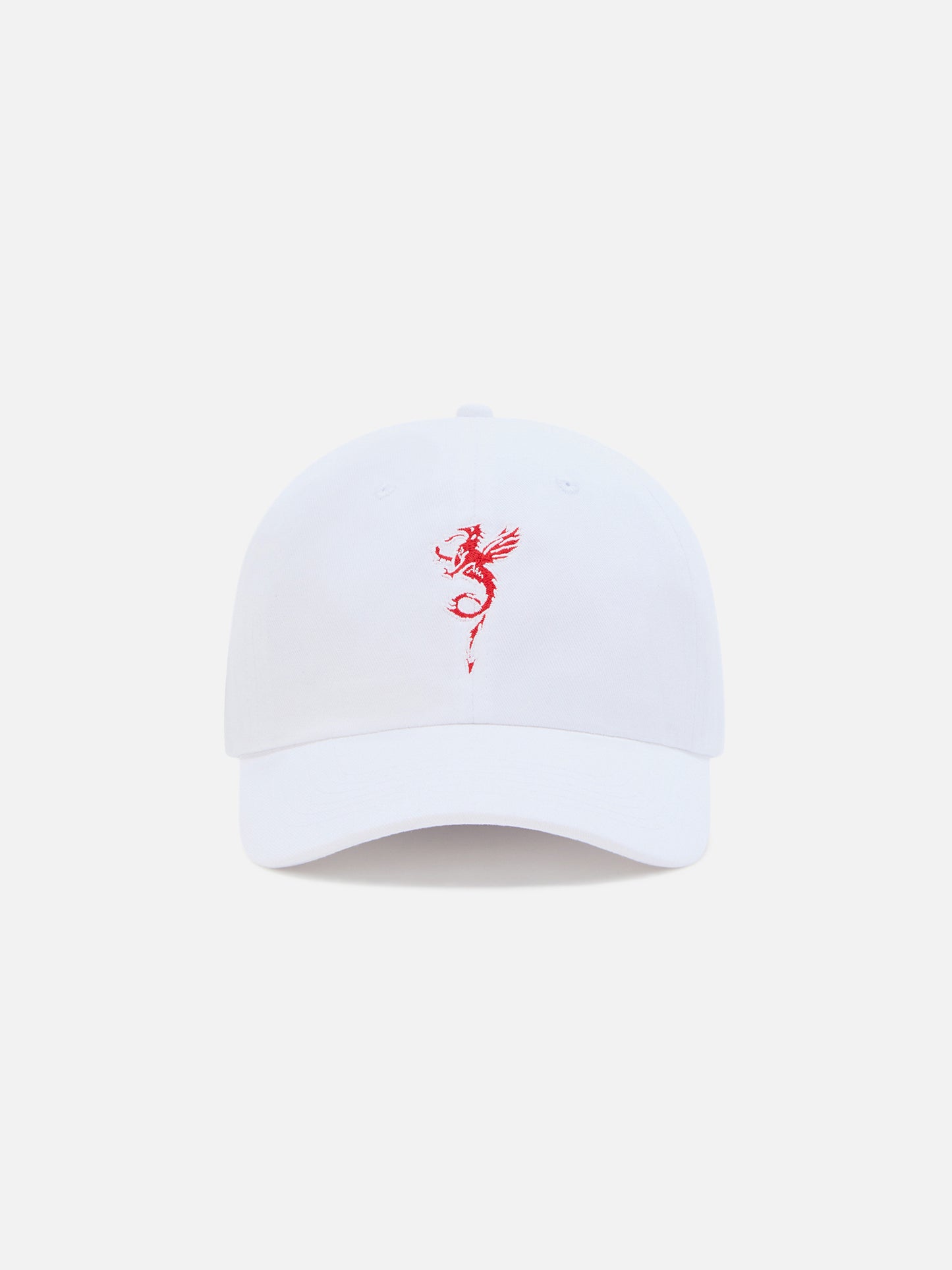 Weiße Baseballkappe Davis aus Baumwolle mit AS Cannes-Drachenstickerei | AS CANNES SPECIAL EDITION 