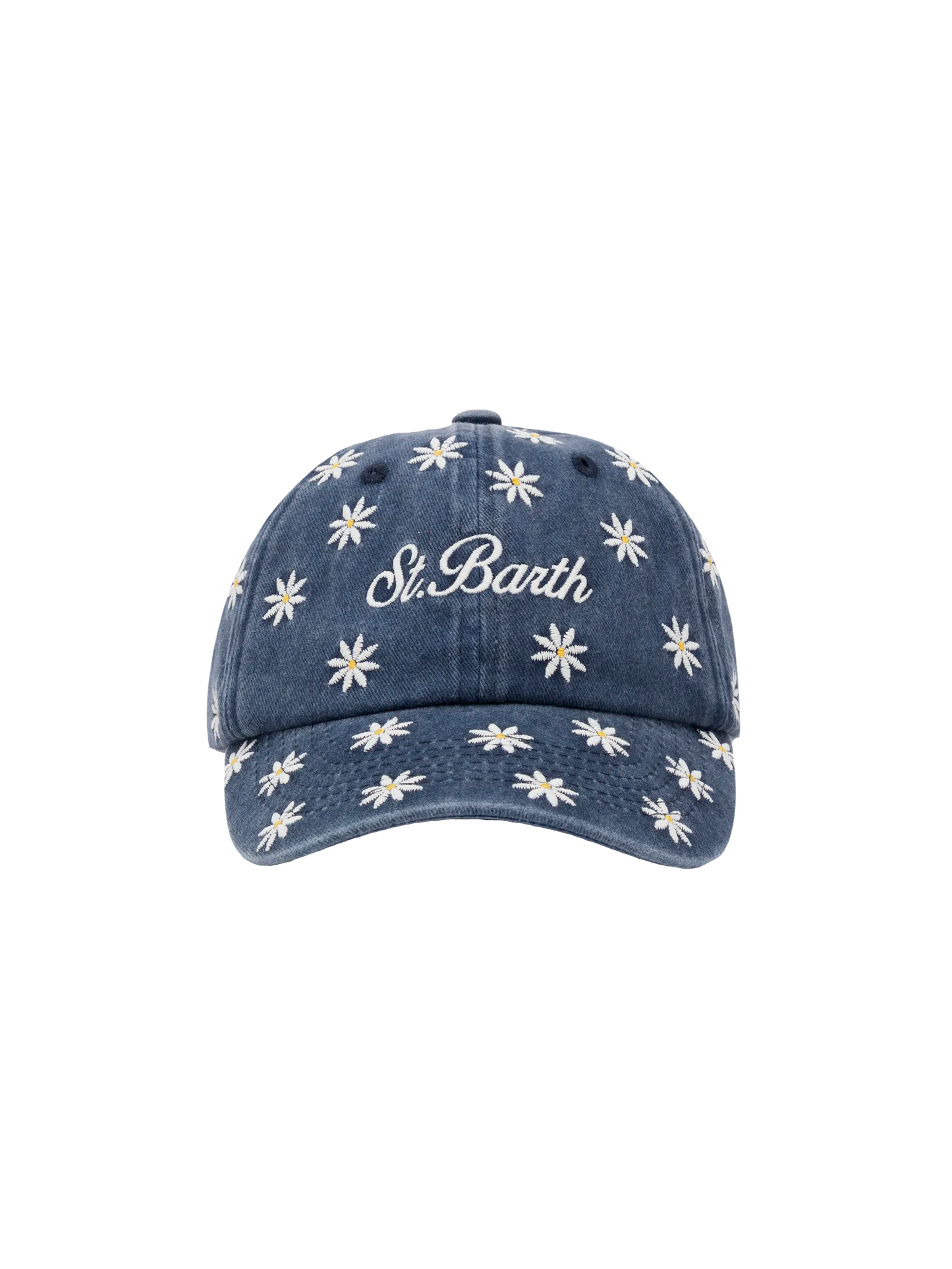 Blue denim ball cap Baseball Jr with daisy embroidery