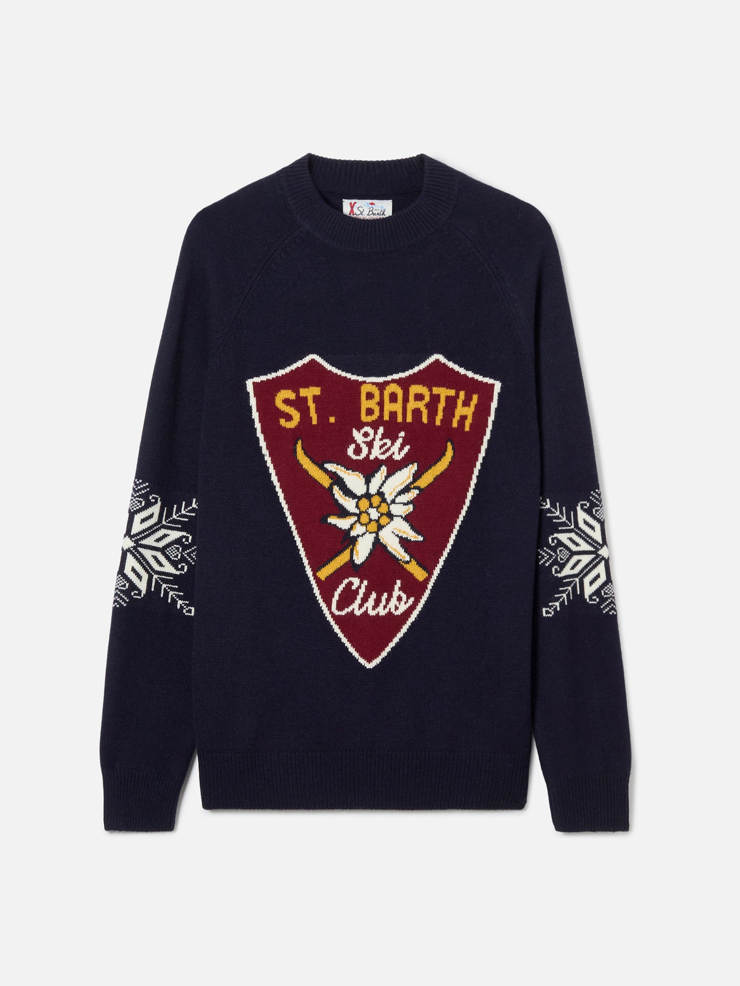 Mezzo dolcevita con stampa Alpine jacquard