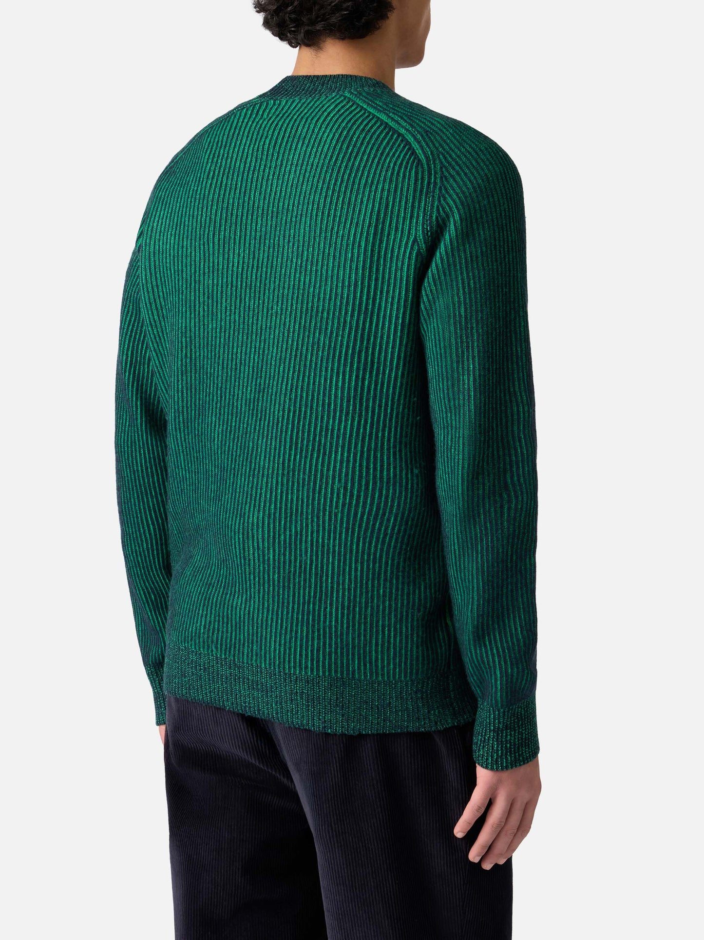 Davos ribbed half-turtleneck sweater with St. Barth embroidery