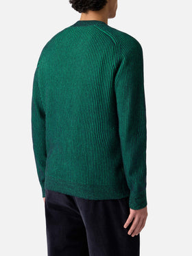 Davos ribbed half-turtleneck sweater with St. Barth embroidery
