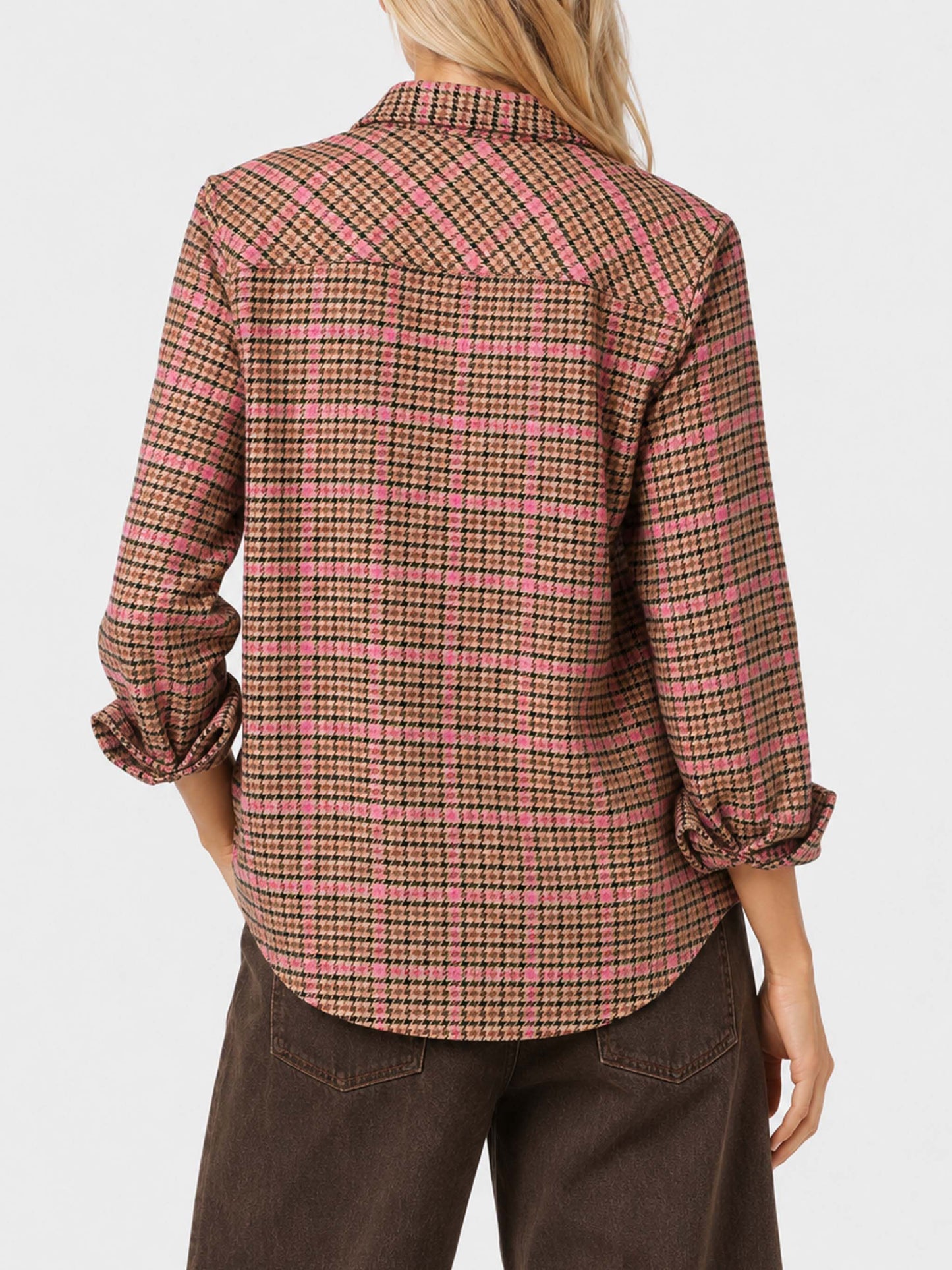 Deer pied de poule overshirt