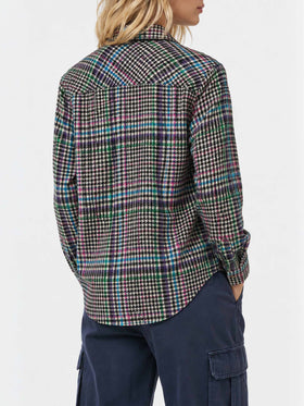 Camisa de lana Deer con estampado Príncipe de Gales 
