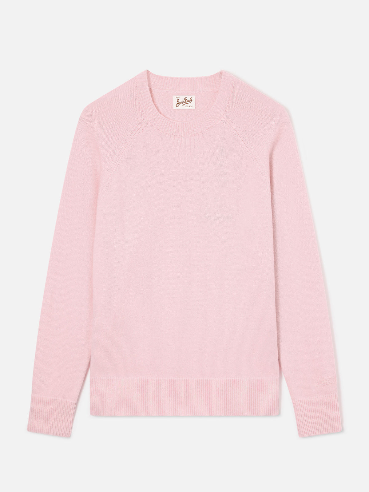 Pull en laine Pink Delphine à col rond 
