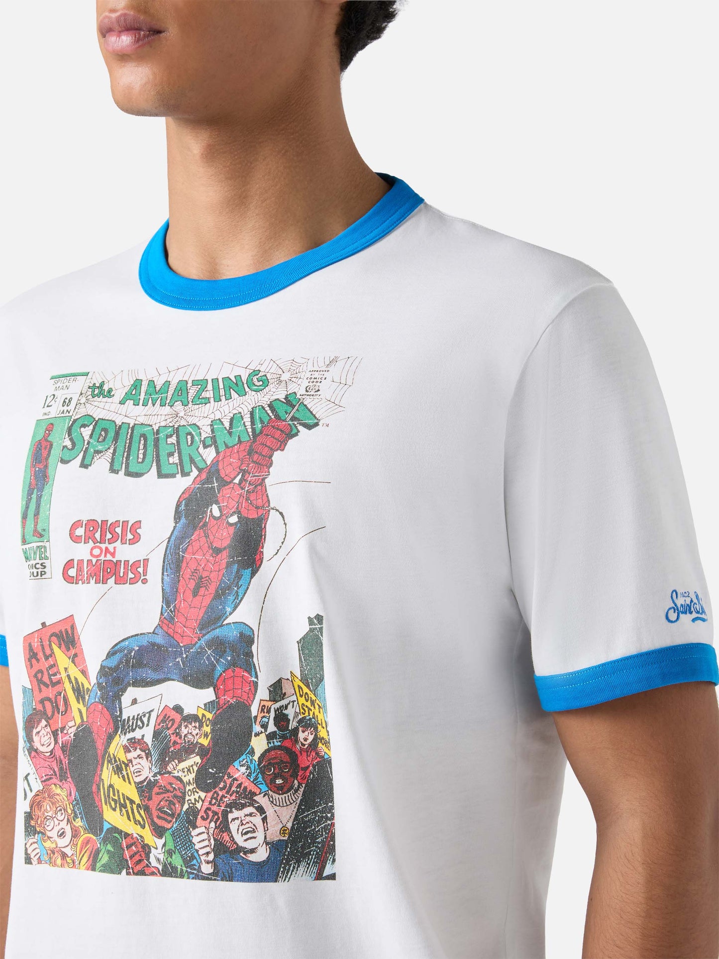 Man cotton t-shirt with Spiderman print | MARVEL SPECIAL EDITION