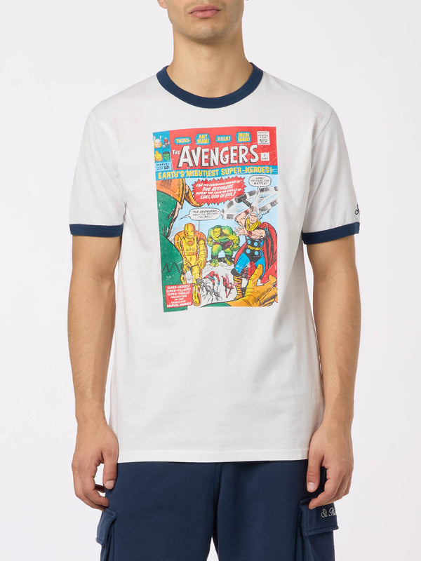 T-shirt da uomo in cotone con stampa Avengers | MARVEL SPECIAL EDITION