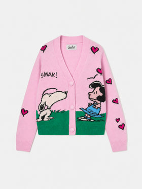 Cárdigan Didy de mezcla de cashmere con jacquard de Snoopy | PEANUTS SPECIAL EDITION 