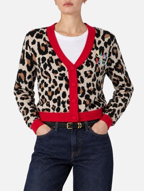 Cardigan corto da donna con ricamo Saint Barth